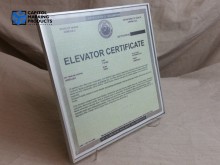 elevator-inspection-certificate-frame - 1066